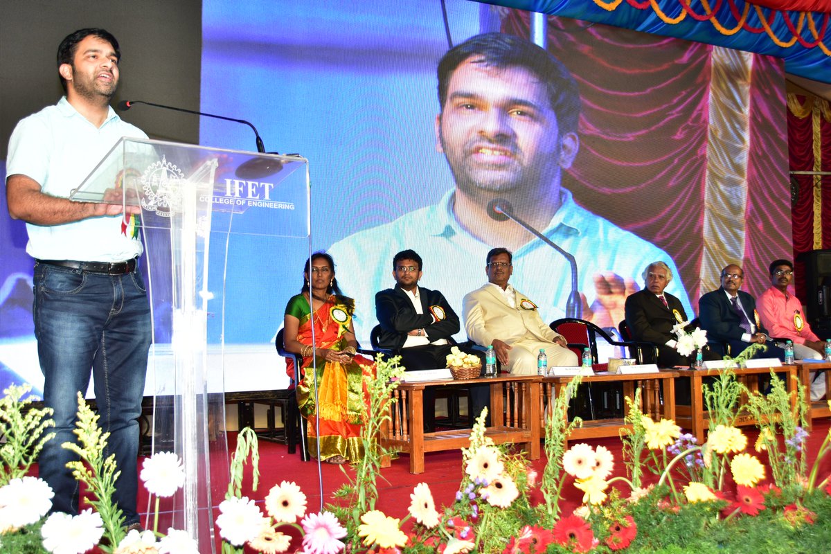 IFET_CE's tweet photo. #IFETCE celebrated 22nd Annual Day with a phenomenal exhibition and a great zeal. Mr.S.Krithivasan, HR Manager, Virtusa Corporation, Chennai, graced the occasion as the Chief Guest. https://t.co/3wkpLfBj5y