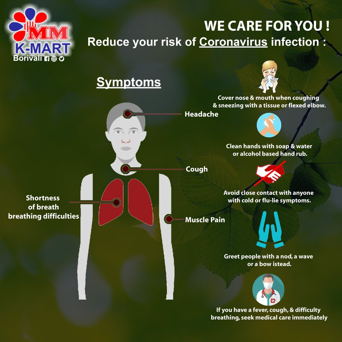 MMKMart1's tweet photo. Prevent Corona Avoid Being Exposed to Covid_19, Precautions will help us prevent #coronavirus.

Let's all take care of ourselves and each other.

#covid_19 #coronavirus2020 #corona #staysafe #dontpanic #pandemic #precautionisbetterthancure https://t.co/A08NuiuJyP