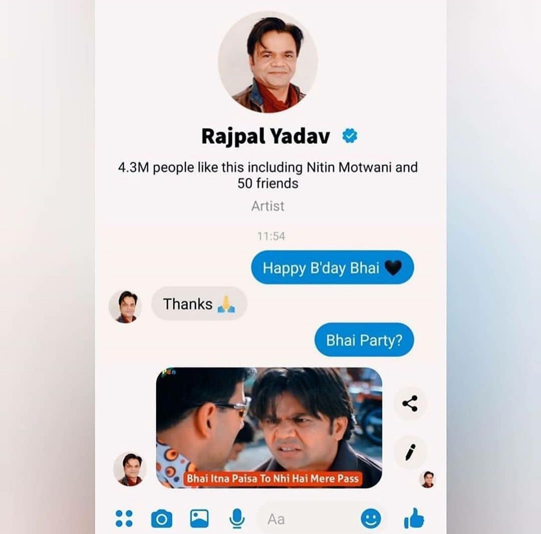  happy birthday Rajpal Yadav  