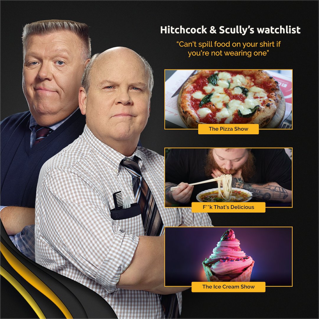 SBSOnDemand's tweet photo. Extend that recliner foot rest and ensure your snacks are within easy reach. It's time for Hitchcock & Scully's watchlist.
#SBSOnDemand
#DemandDifferent
#Brooklyn99 https://t.co/4lAjtVWXEH