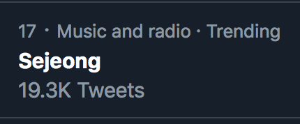 choobs0828's tweet photo. Sejeong trending #17 in Malaysia
 
#Sejeong1stSoloAlbum https://t.co/fFNC9pSaHs