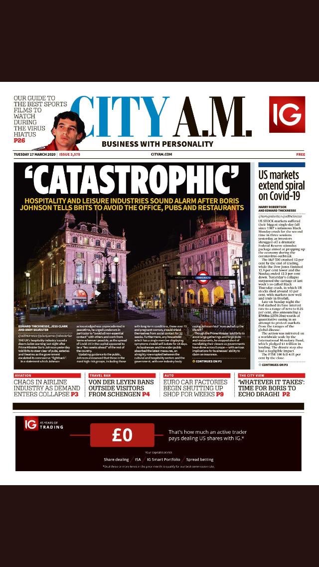 Let’s hope <a href="/RishiSunak/">Rishi Sunak</a> takes the right measures today which provide urgent cash flow relief - loans and corporation tax won’t be enough. We need big measures like France, America, Germany, Ireland, Denmark to fund staff who will otherwise lose their jobs