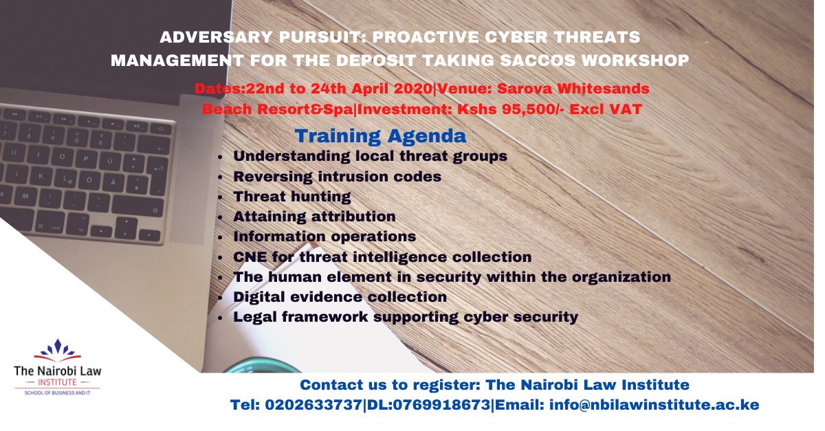 nairobilaw_inst's tweet photo. Did you know?
There is a difference between e Discovery and Forensic acquisition or recovery.
The forensics investigation process is more important than the tool / product used ( according to Gartner) formal training is required for sound evidence collection and preservation . https://t.co/8k6kEuqCiS