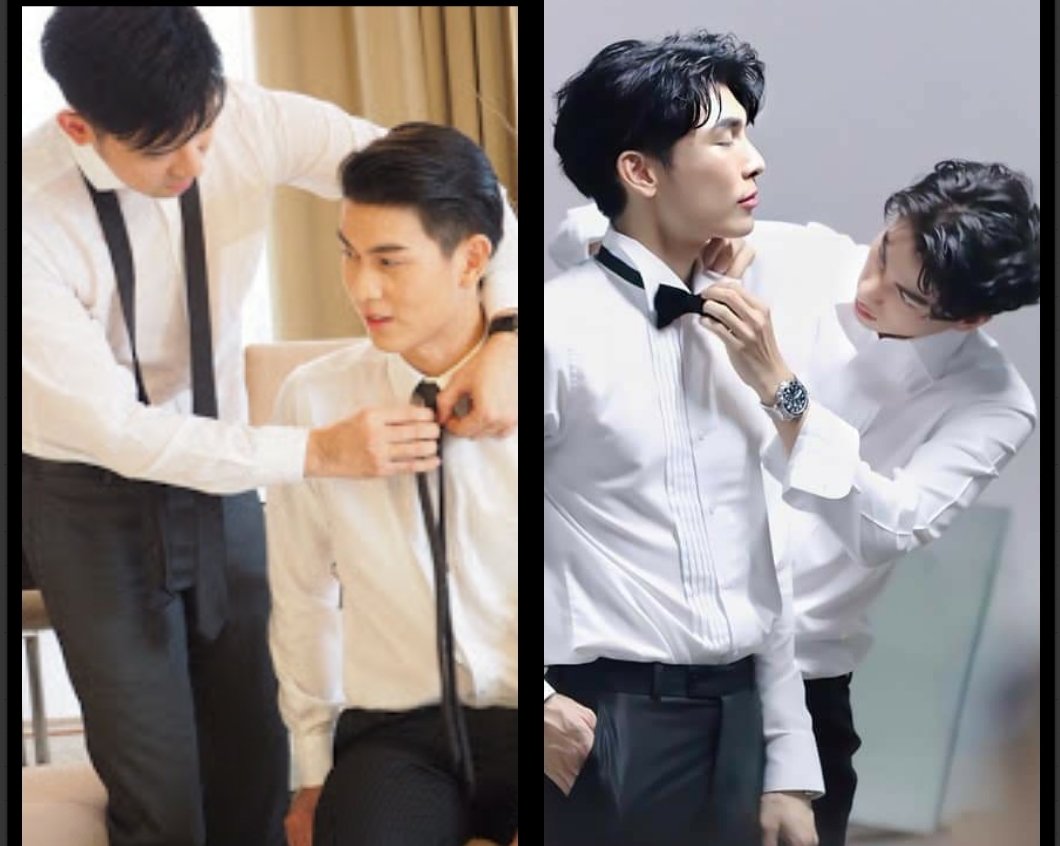 I Just had nothing to do as  #MewGulf are so quiet. So I had some fun. Please let see if we can share some of your fav comparations of  #PorschArm and our BiiBoo. More in comments.Cr to pics owners #mewlions #TharntypeTheSeries #หวานใจมิวกลัฟ @MSuppasit  @gulfkanawut