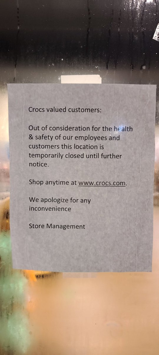 crocs closed down