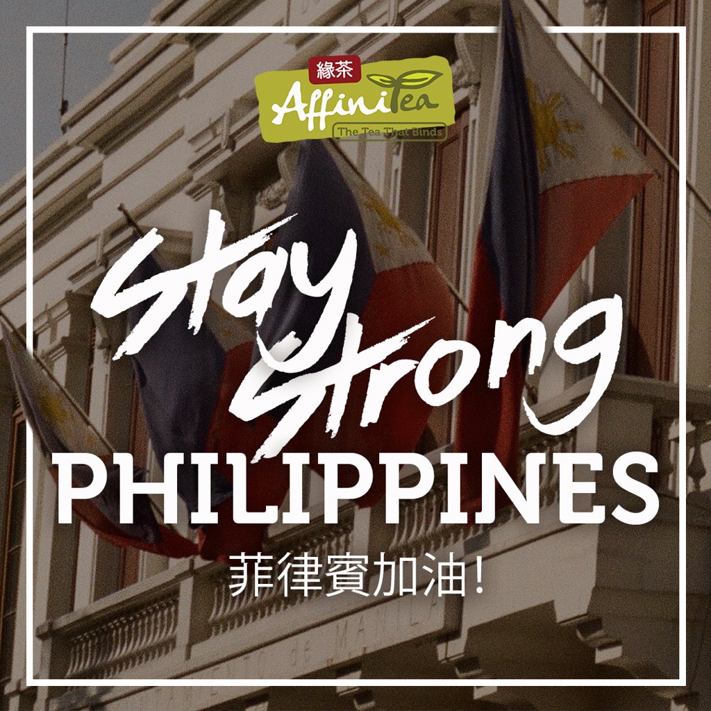 affiniteaph's tweet photo. Fellow Filipinos we are not alone to this fight. 🇵🇭 
Let us COOPERATE and STAY STRONG. 

This CoVid19 is teaching us something. 
God will never leave nor forsake his beloved people.

Together we build a better future of the entire human race. 

#UnitedPH 
#菲律賓加油 #CoVid19 https://t.co/DhqIMTaF0h