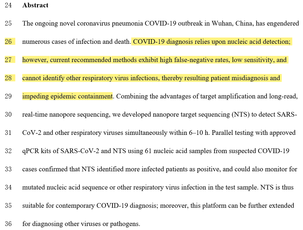 What is notable is how widely acknowledged within the medical community the testing problem is. This is a problem not unique to any country. Entire papers on written, here from China, on the very problem journalists want to pretend doesn't exist 4/n  https://www.medrxiv.org/content/medrxiv/early/2020/03/06/2020.03.04.20029538.full.pdf