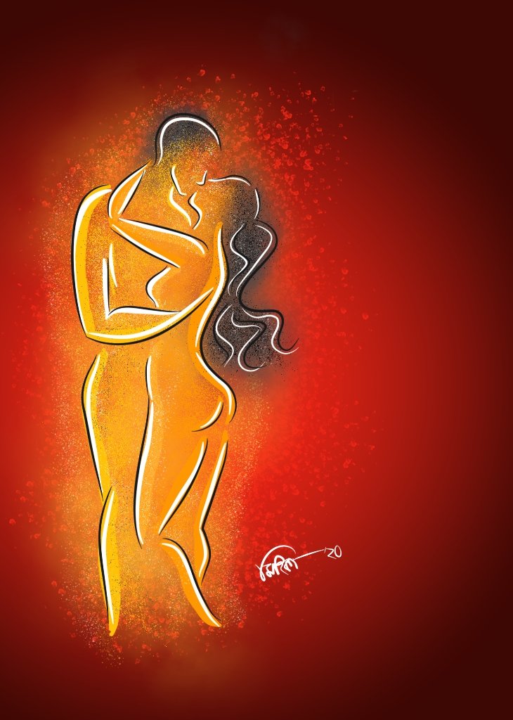 Mihika_Srimani's tweet image. _ আদর নামুক অধর প্রান্তে... ❣️

   ( ডিজিটালে 🙃 )

#infinitepainter
#digitalart 
#mobiledrawing
#love
#couplegoals