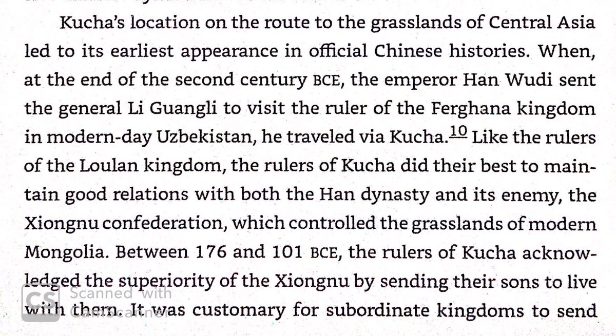 Another Toharian people, the Kucheans, lived in an oasis on the nothern Silk Road route around the Taklamakan Desert. Rivers used to connect Kuchean lands to Indian influenced Yarkand & Hotan, making the region a Buddhist center.