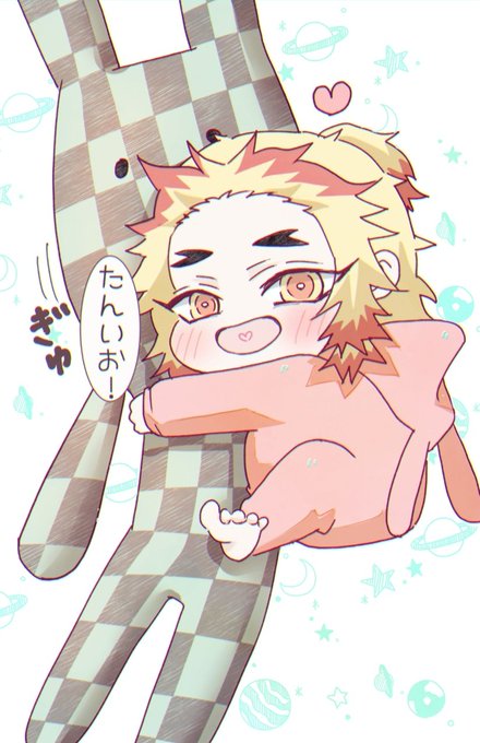🍟くち🍟いたりいなかったりさんがTwitterに投稿した煉獄杏寿郎(鬼滅の刃)のイラスト。