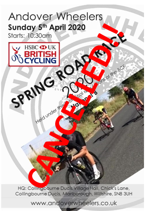 <a href="/andoverwheelers/">Andover Wheelers Cycling Club</a> <a href="/BCSouthRegion/">British Cycling South Region</a> 👎😢😷

#coronavirusuk