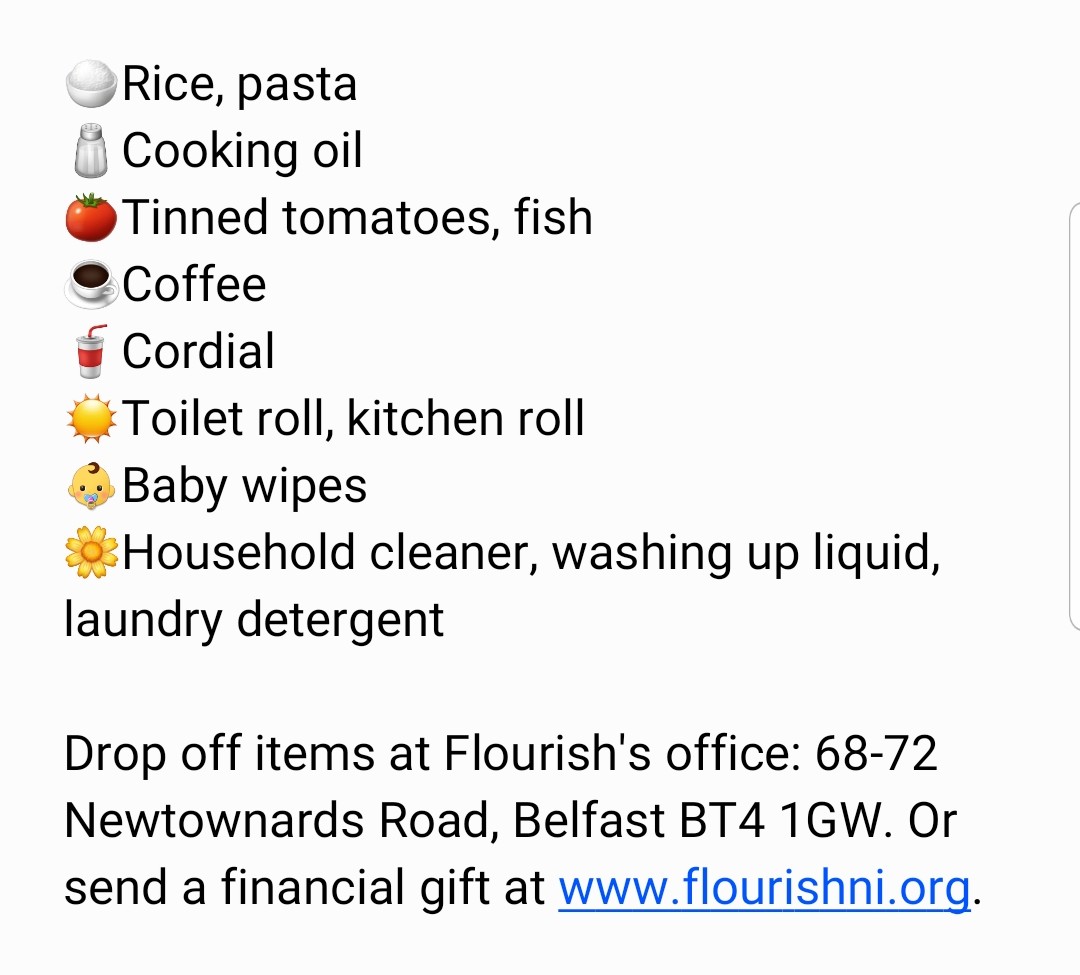 Survivors of human trafficking in NI desperately need our help. They are recovering from immense trauma, many are far from family and are worried as they can't afford to stockpile but need basic items that they see vanishing from the supermarket shelves. 

Can you help?