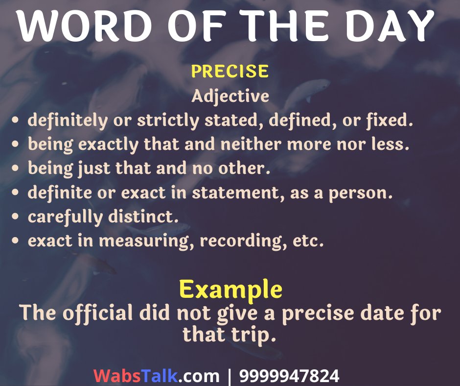 Wabs Talk 🎙️ on X: ( #Join:9999947824) #Word of the Day