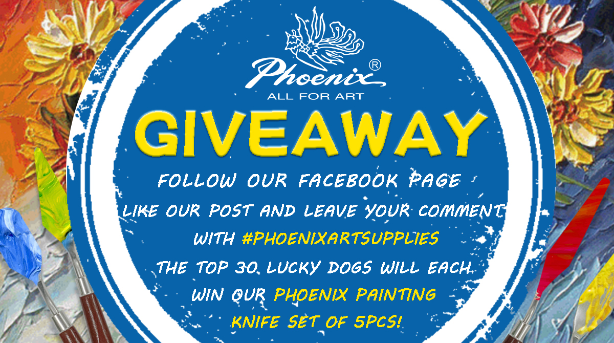 Phoenix_arts_us's tweet photo. GIVEAWAY TIME!
Want Some Painting Knives FOR FREE? Don't miss it!
Follow our Twitter page, Like our post and Leave your comment with #PHOENIXArtSupplies
The top 30 lucky dogs will each win our PHOENIX PAINTING KNIFE SET OF 5PCS!
The event ends on March 19th 12p.m. (PDT). https://t.co/7LzqC7CUIv