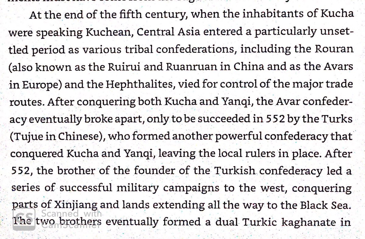 Kucheans became wealthy from trading in slaves & oil in 600s. They played the Turks & Chinese off one another, paying tribute to both.