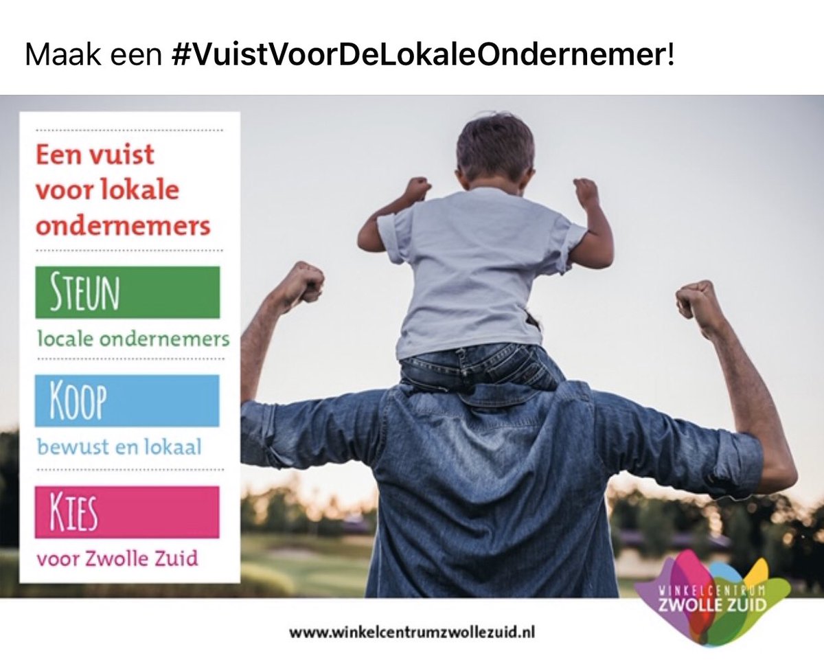 In Zwolle Zuid moeten een aantal zaken (HoReCa) tijdelijk de deuren sluiten en in andere winkels wordt flink gehamsterd. In deze onzekere tijden heeft de kleine middenstand u meer dan ooit nodig om deze crisistijd te overleven. Steun ons! 
Maak een #VuistVoorDeLokaleOndernemer!