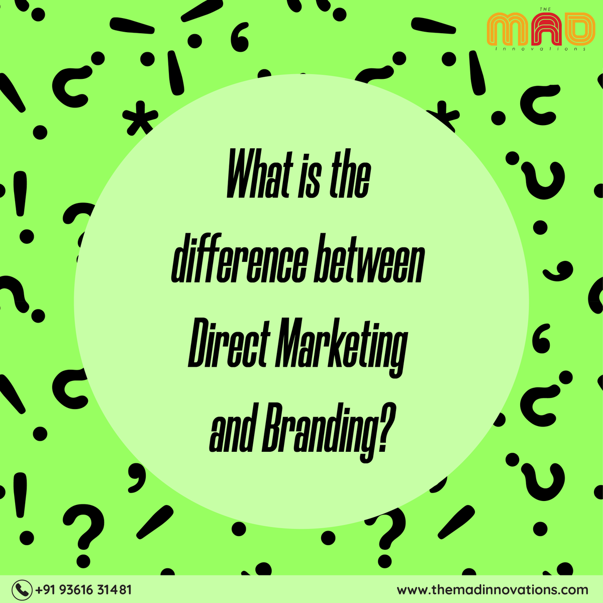 BeTvastra's tweet photo. Can you tell the difference between the Direct #Marketing and #Branding?
#seo #socialmedia #instadaily #picoftheday #trending #coronavirus #digitalmarketing #designing #business #fb #instagood #viral #mastervijay #china #themadinnovations #betvastra #services https://t.co/lBhg1KHcvK