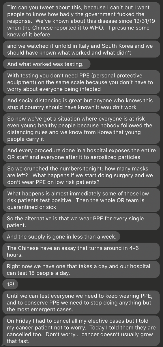 waitbutwhy's tweet image. From a friend who's a surgeon at a top hospital in Northeast US: