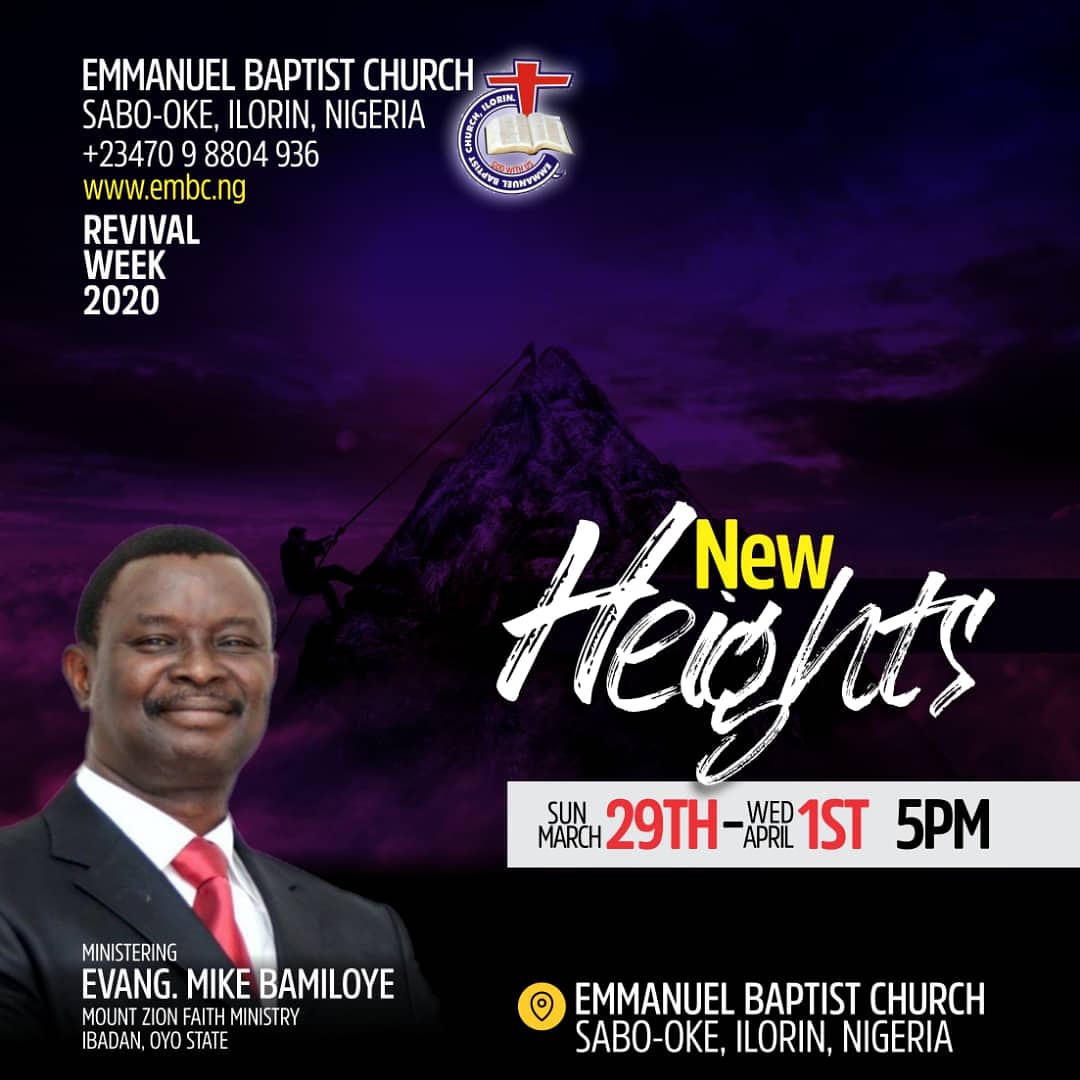 Pray and prepare to attend.