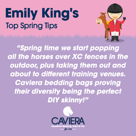 If you might be missing out on training and competitions over the coming months whilst we all do our bit for social distancing, why not take this tip from Emily King and use bales of Raviera bedding to build some XC style fences! #toptiptues