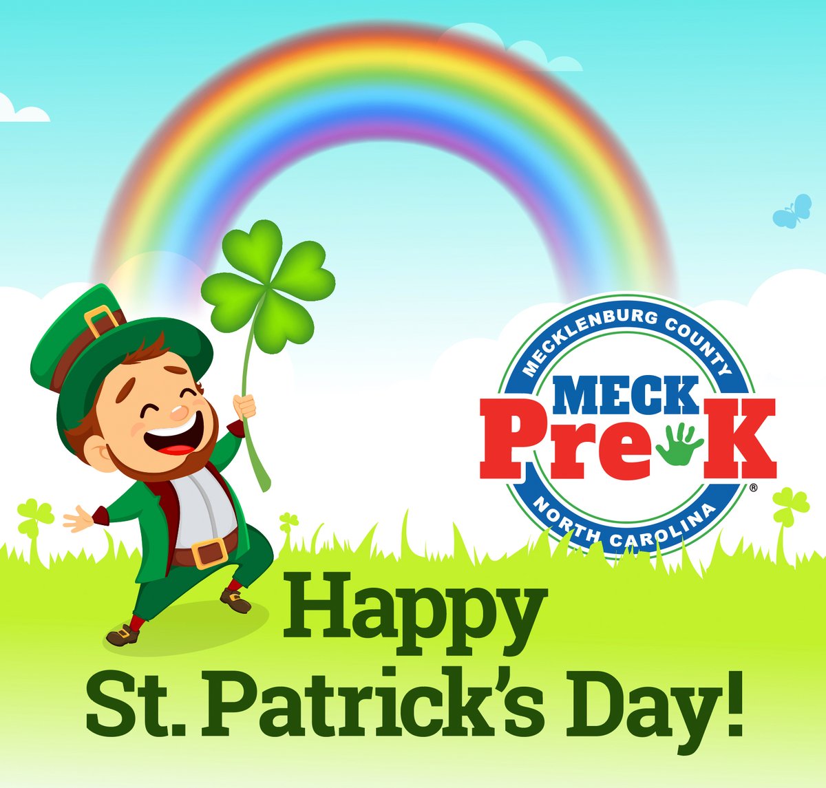 MECKPreK's tweet photo. We wish all of our students and their families a Happy St. Patrick's Day! May the Luck o' the Irish be with you! ππ#QualityPreK @SmartStartMeck https://t.co/LK36FVraso