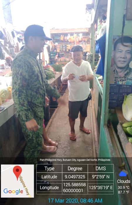 RTRMPS's tweet photo. PSSg Julius G Rollorata, Asst. CAD PNCO conducted dialogue giving of leaflets regarding PNPs continuous campaign on illegal drugs held in Brgy. Poblacion 2, RTR, Agusan del Norte. https://t.co/WoNwaGJdNS
