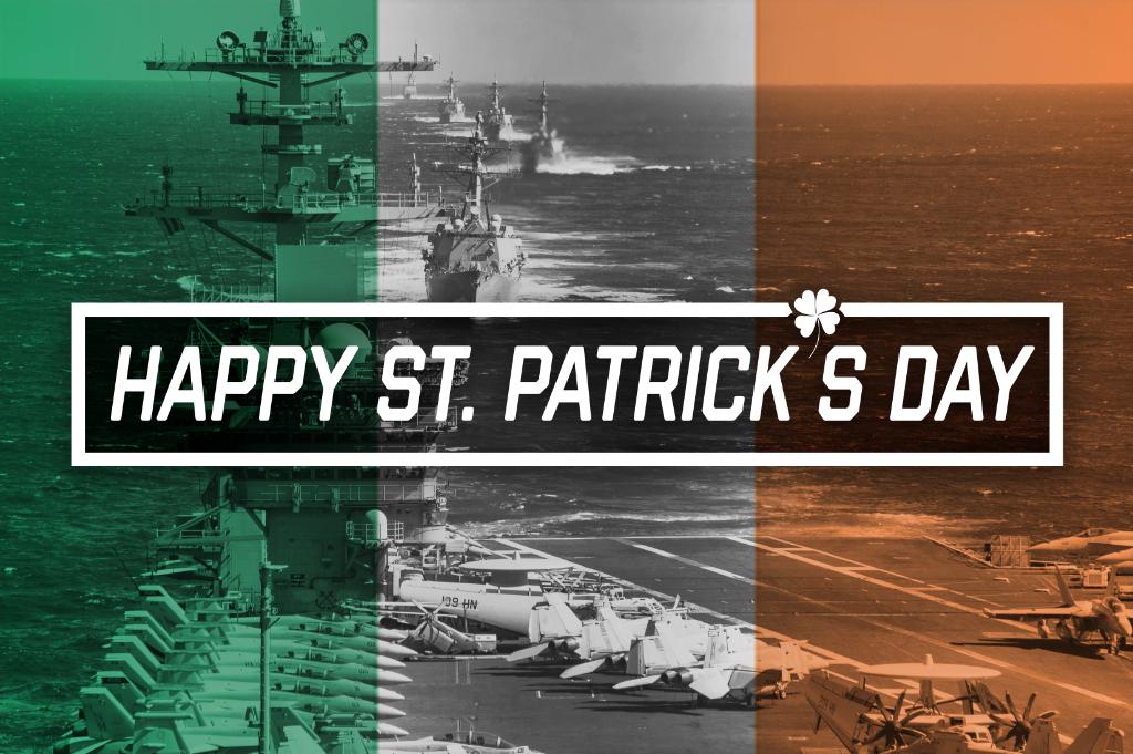 USNavy's tweet image. Wishing everyone the luck of the Irish today, and every day! Happy St. Patrick's Day. 🍀