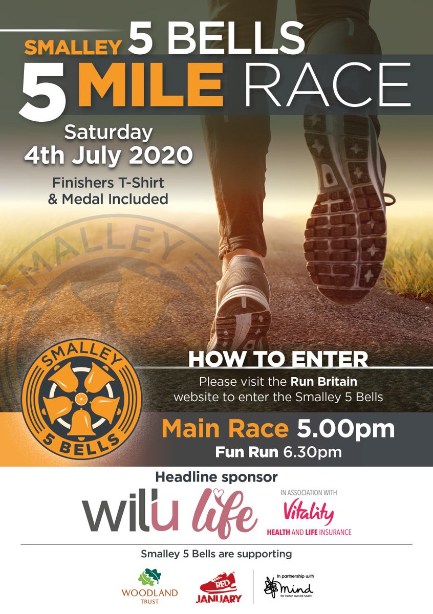 We are sponsoring <a href="/Smalley5Bells/">Smalley5Bells</a> running race to be held on the 4th July, if you wish to enter, here are the details.