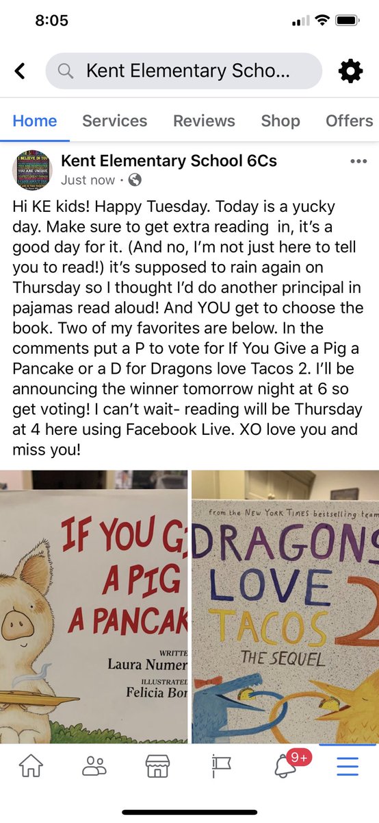 Hey <a href="/Kent_Elementary/">Kent_Elementary</a> and @Carmelschools.... guess what’s coming? See below. All schools are welcome to join us; just head on over to our KES Facebook page and vote for your book! XO Love you so much KES kids! 🐷 🌮 #Carmel6Cs #principalsinaction #elementary #readingtimeontask