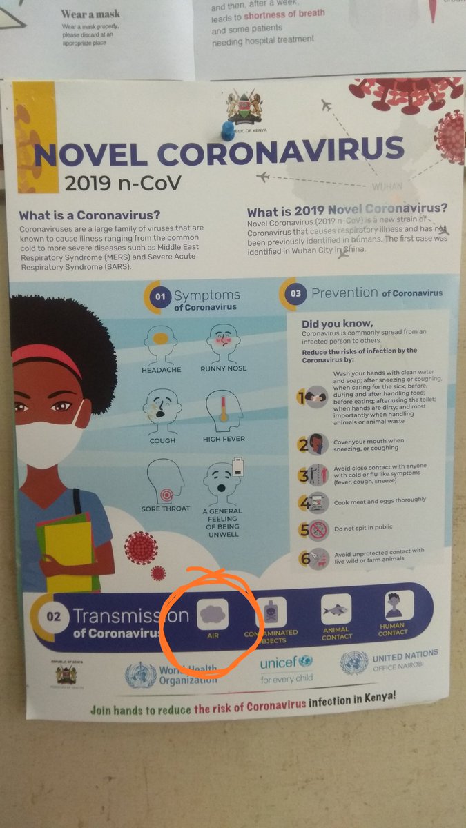 LeKiongo's tweet photo. @KBonimtetezi Some medical professionals are misleading the general public. In some instances it can also be AIRBORNE but it's primarily spread through contaminated surfaces. https://t.co/pxJdHCrkK2
