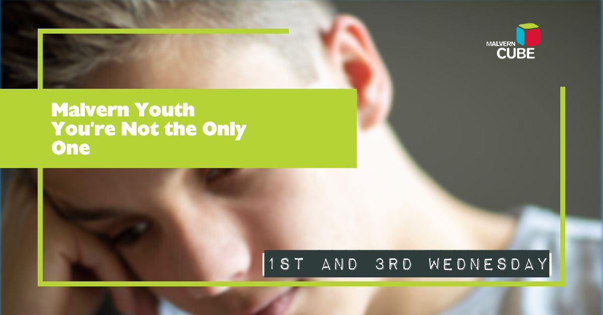 1 in 4 young men have self harmed. 400,000 males in the UK have an eating disorder. So if you are struggling...You’re Not the Only One Meet other people in the same situation. A new support group for boys and young men malverncube.com/youre-not-the-… #worcestershirehour #malverncube