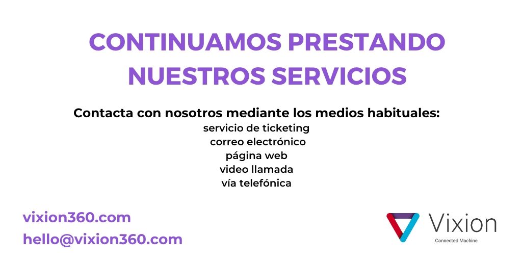 En Vixion hemos activado el Protocolo de Prevención ante el Coronavirus, por lo que se ha implantado el teletrabajo para el equipo de la oficina. #YoMeQuedoEnCasa