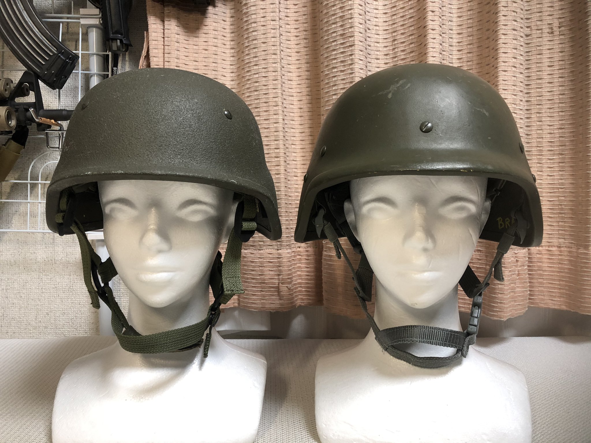 ドイツ軍？ 厚い スペイン軍？ ヘルメット 軍物 - 個人装備