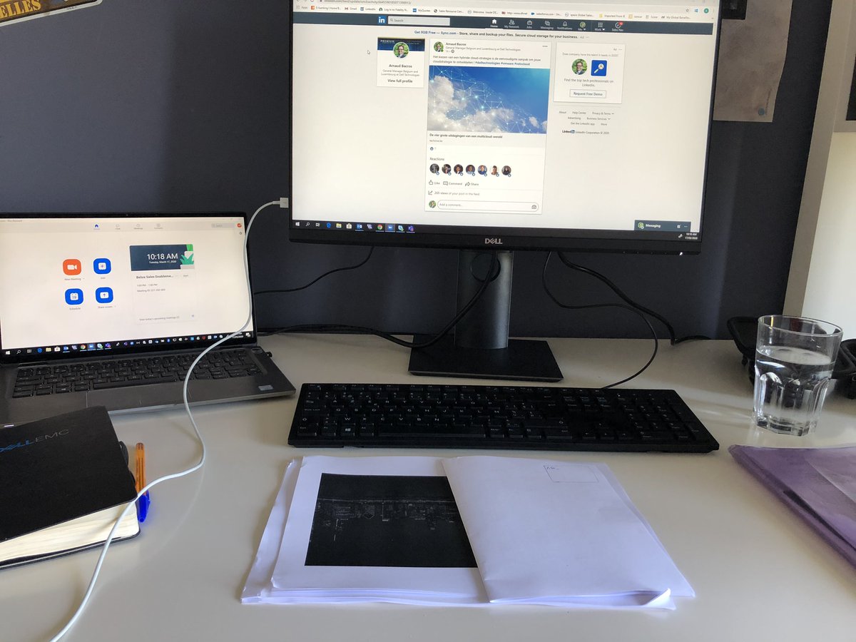 ArnaudBacros's tweet photo. My office for the coming weeks, I am all set ! #delltechnologies #VMware #dell #EUC #workspace1 #iwork4Dell https://t.co/gbEC4P3g7q
