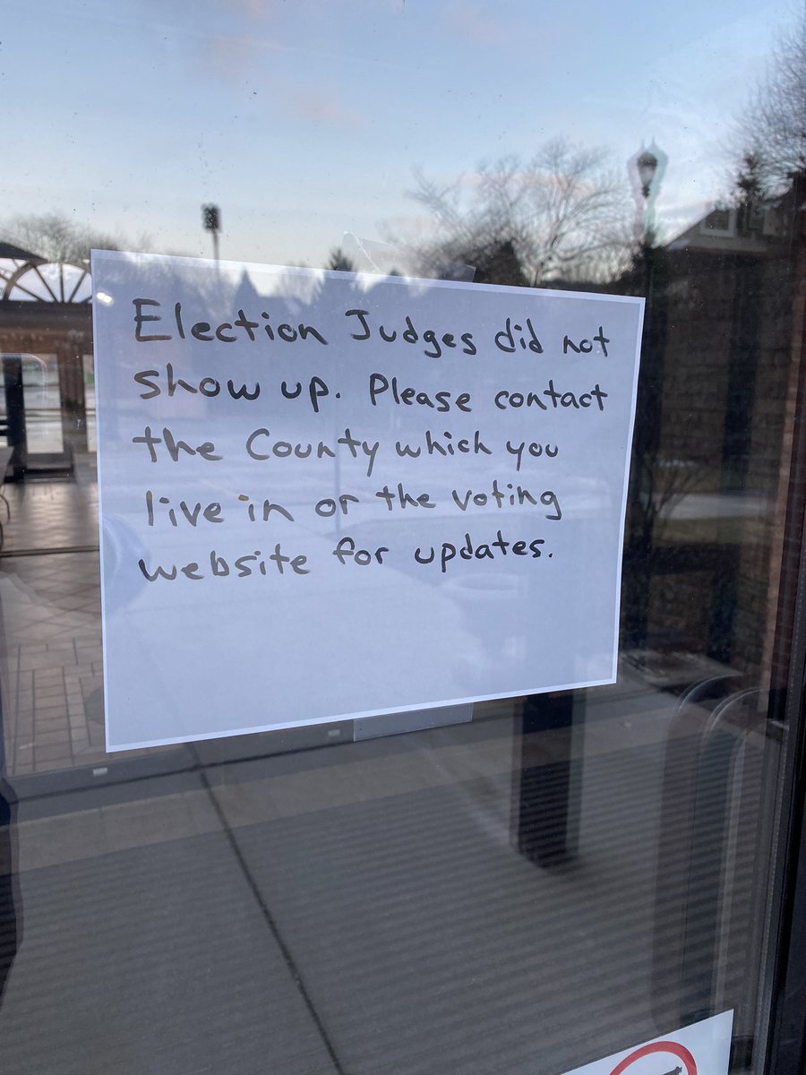 How’s your Election Day going? #COVID19 #BarringtonIL @GovPritzker @cookcountyclerk