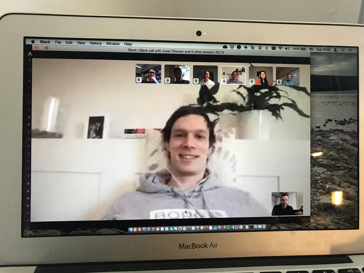 The show must go on! <a href="/AlaLaurilaLab/">Petri Ala-Laurila</a> has online afternoon coffee breaks daily at 2pm via #Slack.  Does anyone want to join? #COVID2019 @AaltoResearch <a href="/LifeSciHelsinki/">Life Sciences University of Helsinki</a> <a href="/jaakkolehtinen/">Jaakko Lehtinen</a>