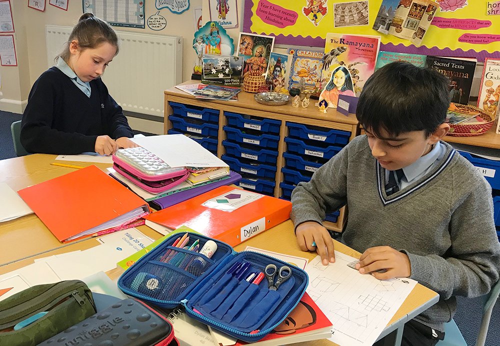 GayhurstSchool's tweet image. Y4 have been learning about 2-D shapes and finding out about MC Escher in 1 Maths this week.  The challenge is to create our own tessellations #mathematicalpatterns #challengeyourself #ELDRIC