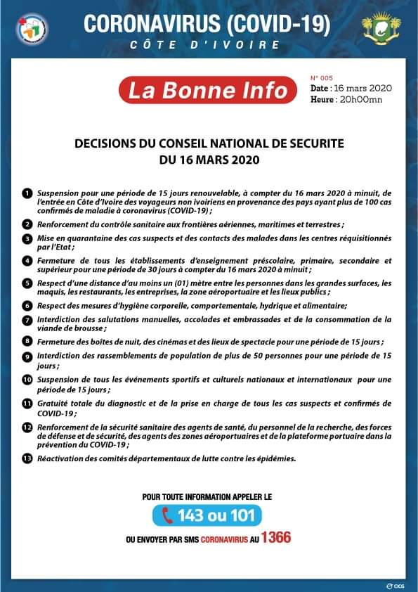 MinCGP_ci's tweet photo. #Coronavirus #COVID2019 Informations utiles 👇👇👇 https://t.co/uaMGAo0zdM