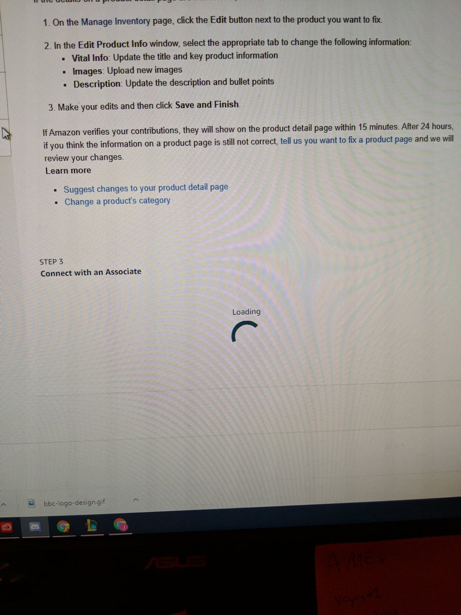 ACL_JD's tweet photo. @AmazonHelp I've been trying to get in touch with Seller Central support since last Friday. Step 3 isn't loading. What's going on? https://t.co/CvIfqX780e