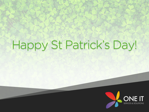 OneITss's tweet image. Happy St Patrick’s Day from everyone here at One IT! 🙂🍀 #StPatricksDay #OneITSS #Education