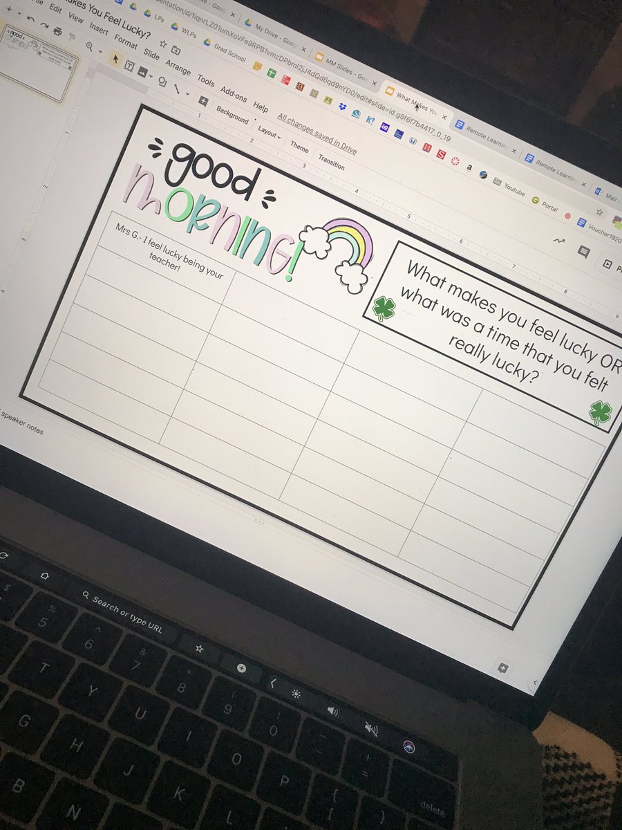 Staying connected via #remote learning. Every morning during morning meeting, we do a share. I’m working to continue our community building virtually! #robbinsvillek12