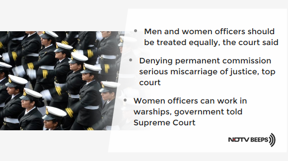 "Women Officers Can Sail As Efficiently As Male Officers": Supreme Court's Big Verdict ndtv.com/india-news/sup… #NDTVNewsBeeps