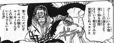 ゆっくりライアン 振り返るとここのクロコダイル身の程を知れ的な事は言っているけど部下のモグラババアと違って海賊王になる夢それ自体は嗤ってねぇわとなるシーン