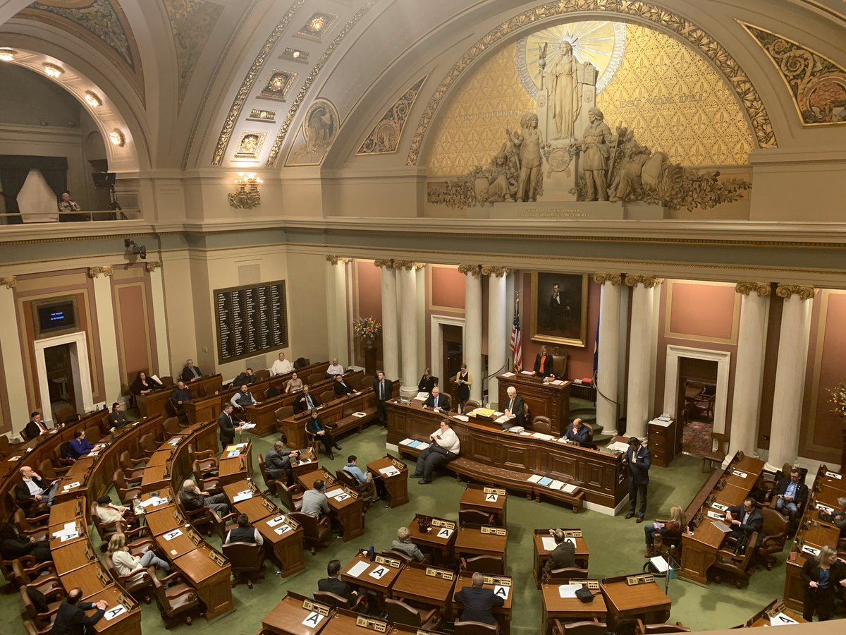 KRobbinsMN's tweet photo. The House passed the emergency funding for hospitals and clinics, including money to set up community-based testing sites so hospitals and clinics aren’t overwhelmed by potential cases.  The bill passed 108-0 at 3:13 a.m.. with @LisaDemuthMN https://t.co/71oAb467AF