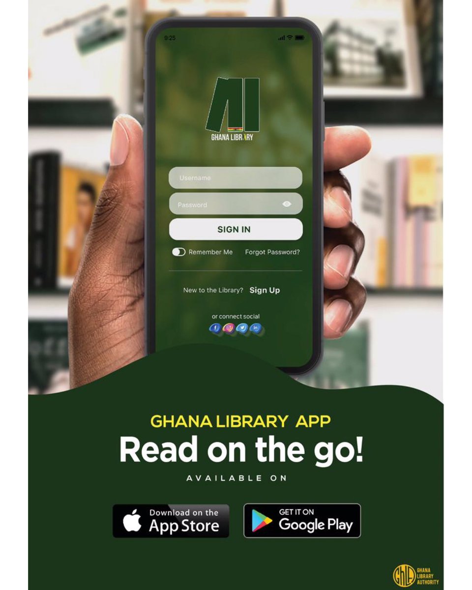 ghanalibraries's tweet photo. GHANA LIBRARY APP
Our static libraries are closed to the public until further notice. We encourage our patrons to download the ‘Ghana Library App’ to have unhindered access to books.

Go to Playstore or App Store to download 
#ReadOnTheGo 
#70YearsAnniversary
#GhanaLibraries https://t.co/BtxBtdUBAM