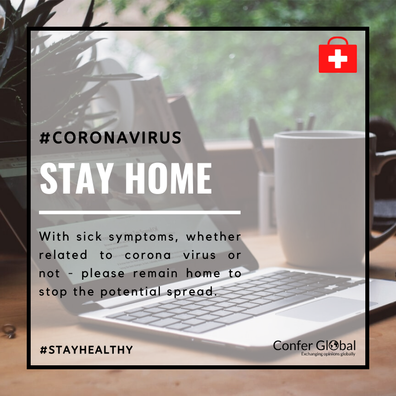 MERE2022's tweet photo. #CoronaVirusOutbreak
Take care of your health and protect others.
With sick symptoms, whether related to coronavirus or not, please remain home to stop the potential spread.

#StayHealthy #CoronaVirus #PCEMConference #ConferGlobal #ConferCares #WHO #Health https://t.co/58191nTheL