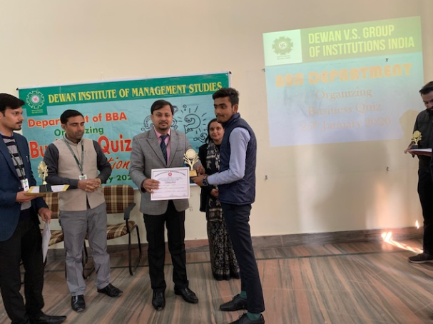 dewangrp's tweet photo. DEWAN INSTITUTE OF MANAGEMENT STUDIES, BBA ORGANISED A BUSINESS QUIZ COMPETITION ON 25-01-2020 TO ENHANCE AND TEST THE KNOWLEDGE OF MANAGEMENT WORLD OF THE BUDDING PROFESSIONALS.
#dvsgi #dewangroup #meerut #dims #BBA #BusinessQuizCompetition https://t.co/UQNpKOE7QW