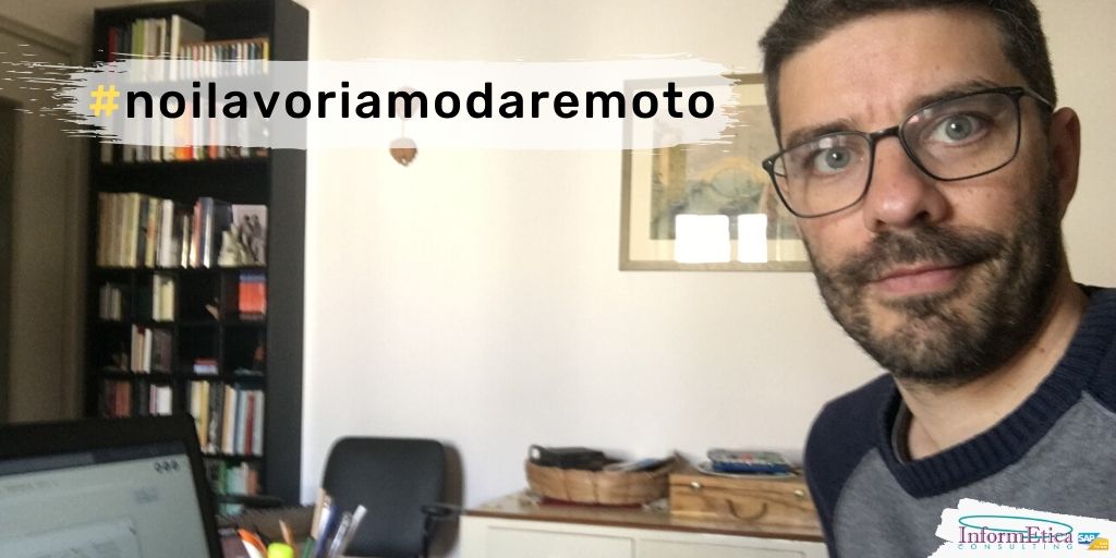 Abbiamo cambiato la modalità di lavoro, ma non la qualità del servizio! #noilavoriamodaremoto 
Andrea Marchi anche dallo studio di casa mette i clienti al centro!
<a href="/marchiandreavr/">Andrea Marchi</a> #InformEtica15Years #sap #sapbusinessone #innovazione #pmi #smartworking #customercare
