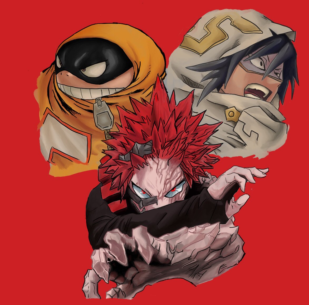 この3人めっちゃ好き

ちなみに背景まで描く気力は僕には無かったよ。。。

#ヒロアカ #切島鋭児郎 #天喰環 #ファットガム 