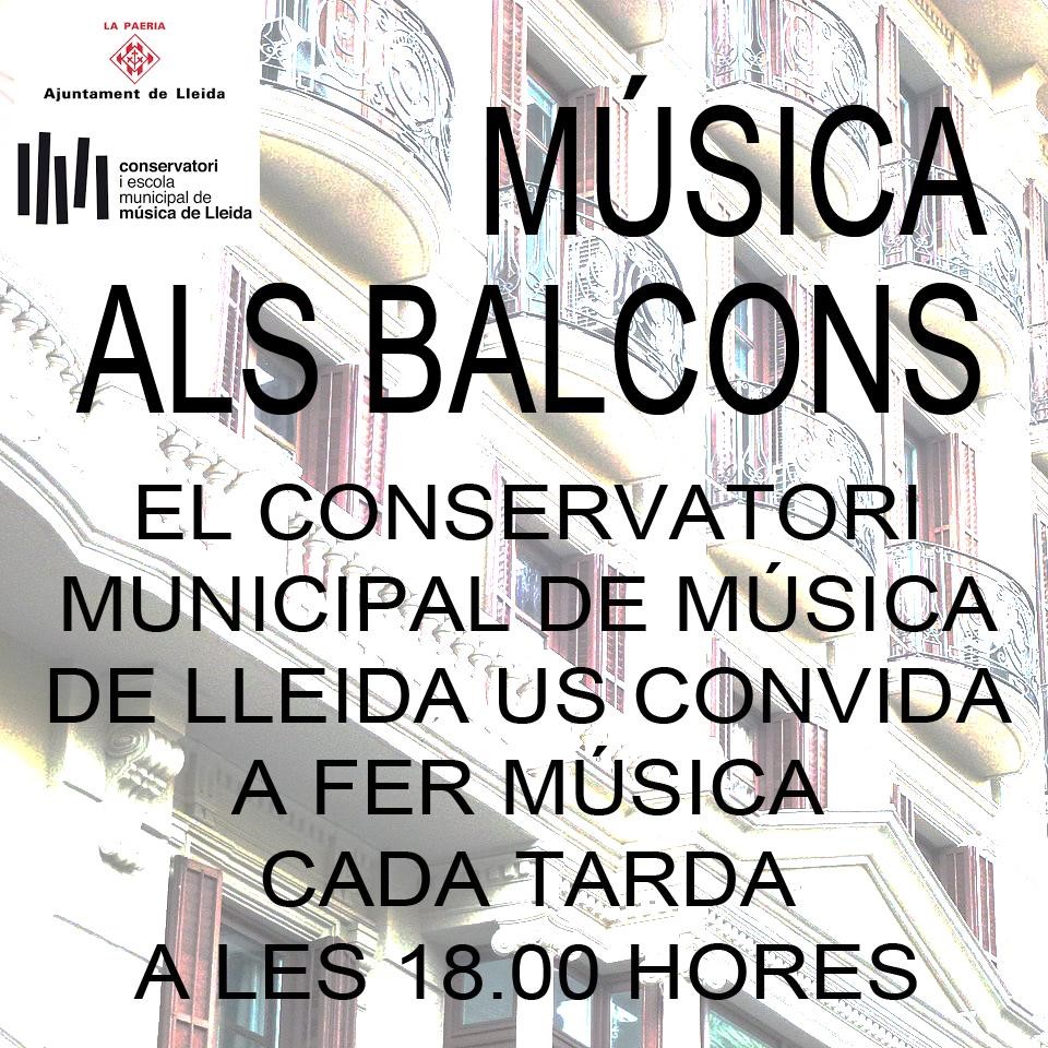 Música als Balcons 🎶🎼
El @CiEMML us convida a participar en una acció conjunta per portar la música als carrers durant aquests dies.
1) cada dia penjarem un enllaç amb la partitura
2) a les 18.00 h sortirem als balcons per fer una tocada conjunta
Enllaç: bit.ly/musicabalconsl…